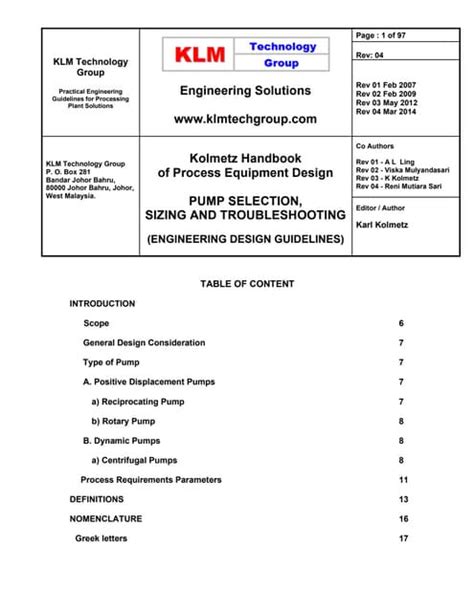 pumps selection sizing guidelines industrial steam Reader