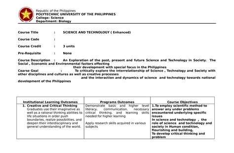 pup syllabus