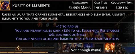 purity of elements poe