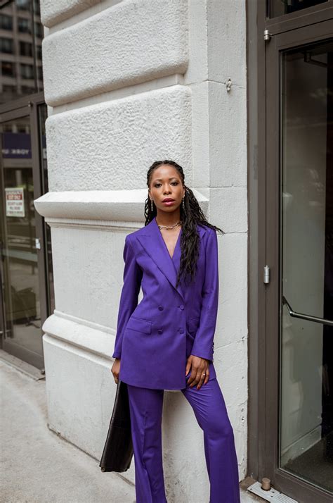 purple pantsuit for women