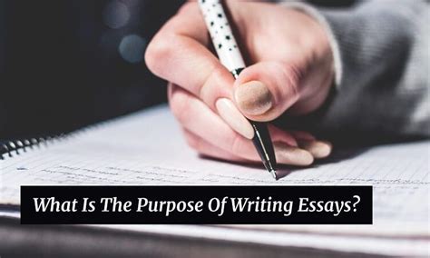 purpose of writing an essay Epub