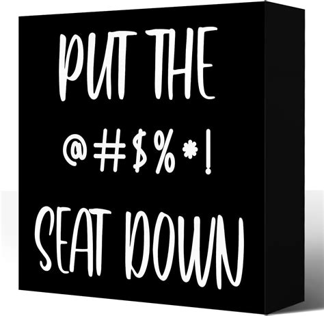 put the seat down sign