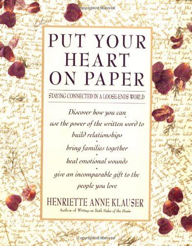 put your heart on paper staying connected in a loose ends world PDF