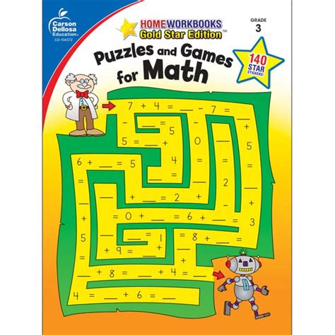 puzzles and games for math grade 2 gold star edition home workbooks Reader