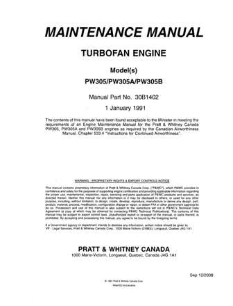 pw305 engine manual pdf Epub