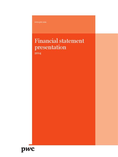 pwc financial statement presentation guide