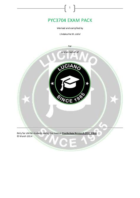 pyc3704 past exam papers Doc