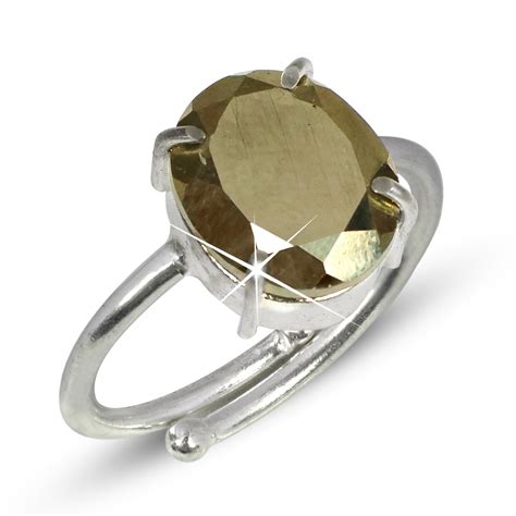 pyrite crystal ring