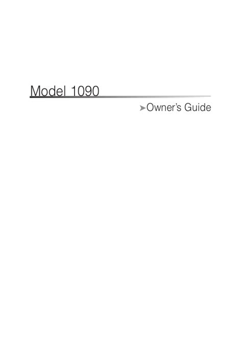 python 1090 owners manual PDF