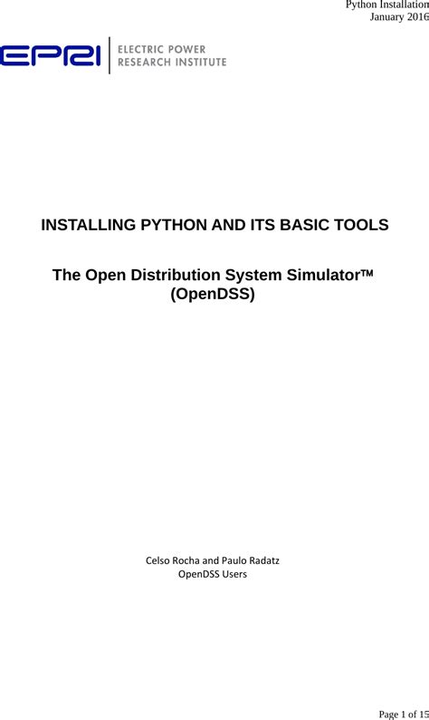 python 872 install manual Reader