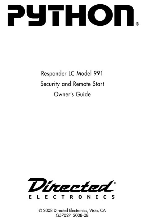 python 990 owners manual Epub