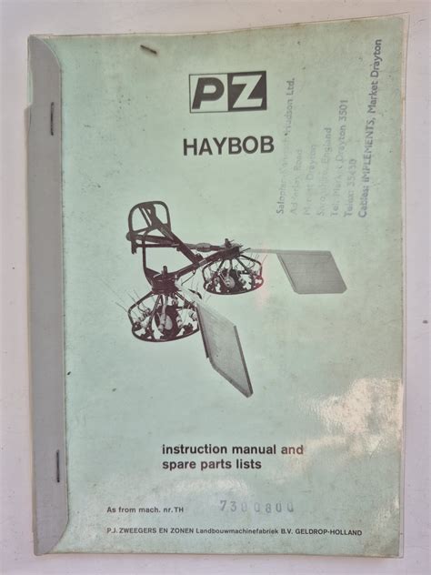 pz haybob operators manual Doc