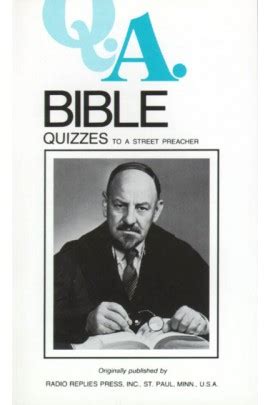 q a quizzes to a street preacher bible Reader