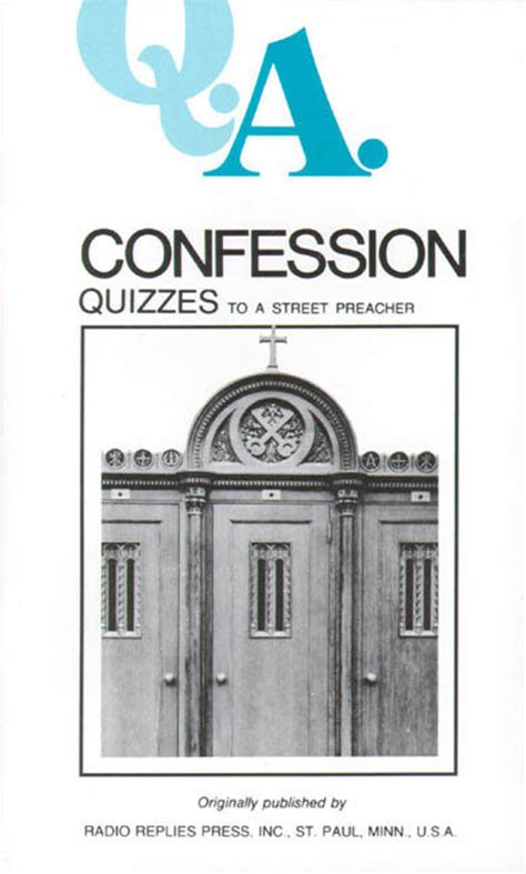q a quizzes to a street preacher confession Kindle Editon