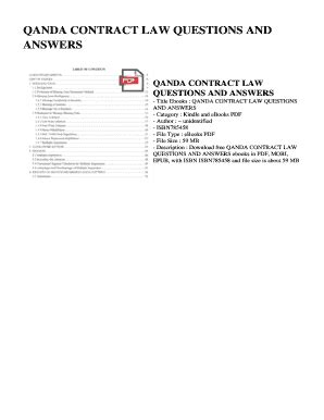 qanda contract law 2011 2012 questions and answers Doc