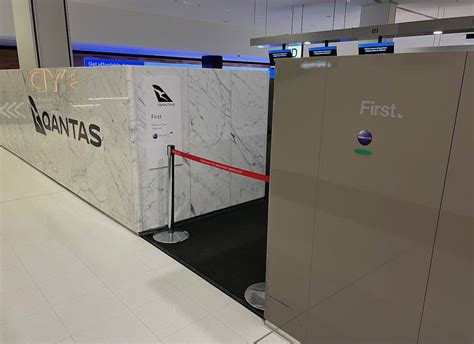 qantas first class check in sydney