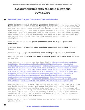 qatar prometric exam multiple questions pdf downloads Kindle Editon