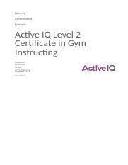 qcf learner achievement portfolio lap gym answers Epub