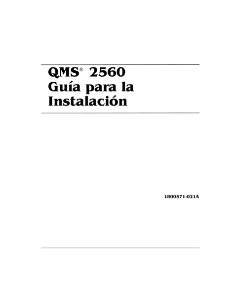 qms 2560 user guide Kindle Editon