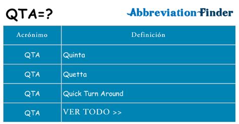 qta significado