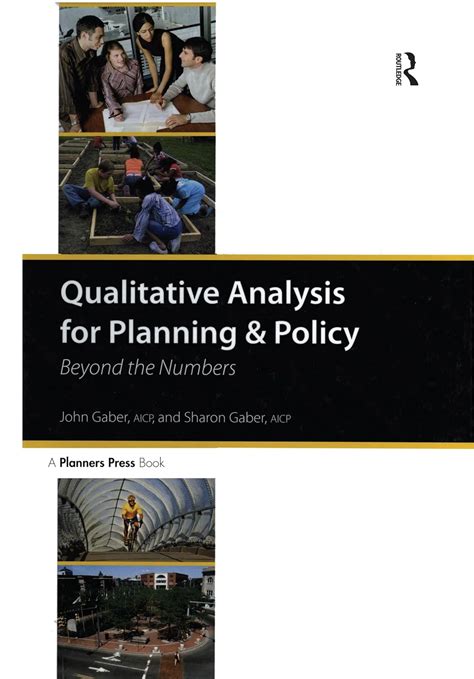 qualitative analysis for planning and policy beyond the numbers Reader