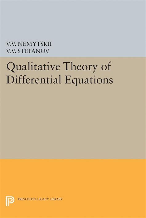 qualitative differential equations princeton library Reader