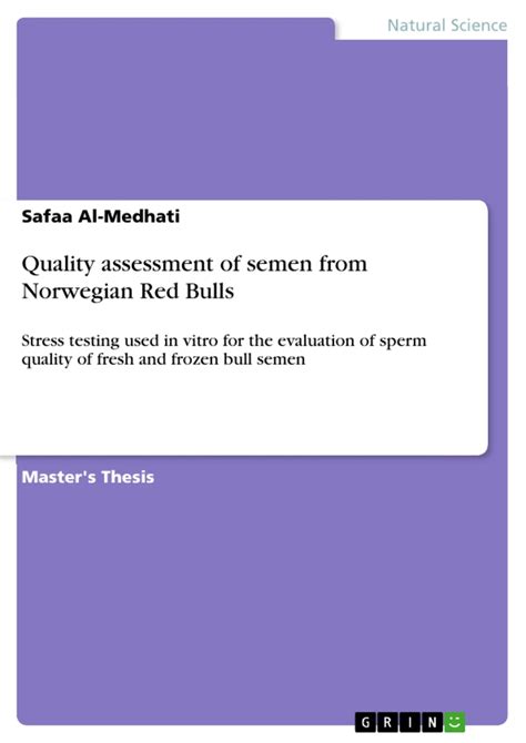 quality assessment semen norwegian bulls Reader