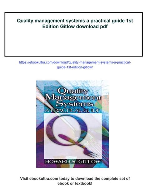 quality management gitlow solution manual Epub