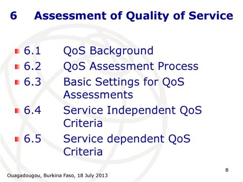 quality of service measurements Reader