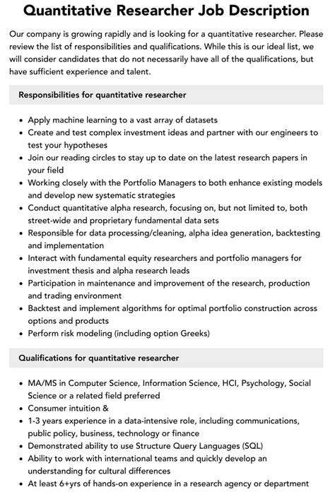 quant researcher jobs