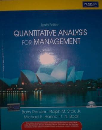 quantitative analysis for management 10th edition Doc