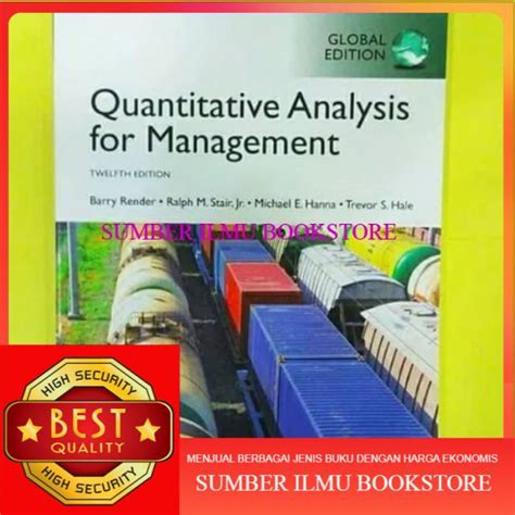 quantitative analysis for management 12th edition Reader