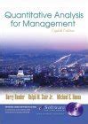 quantitative analysis for management eighth edition Kindle Editon