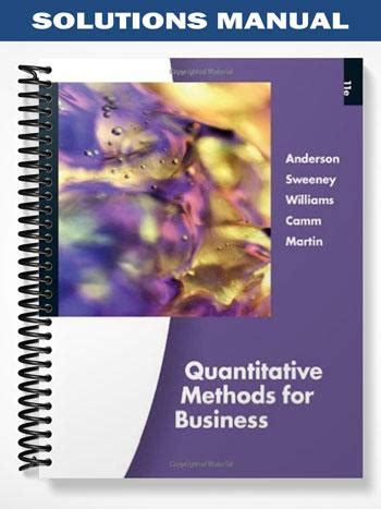 quantitative methods for business 11th edition solution manual PDF