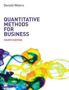 quantitative methods for business 4th edition pdf PDF