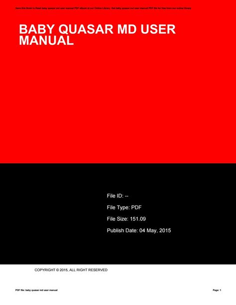 quasar md user manual Epub