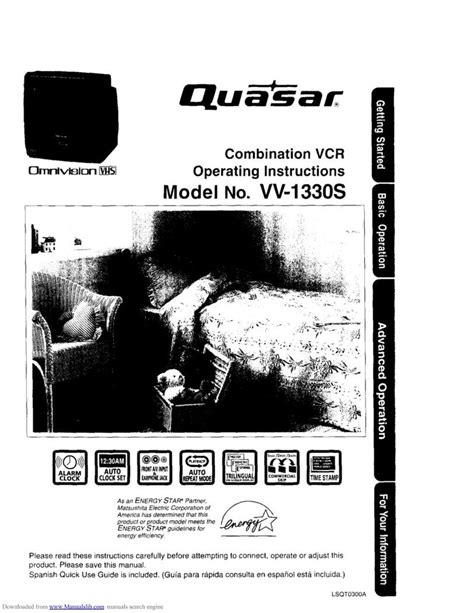 quasar tv vcr combo manual PDF