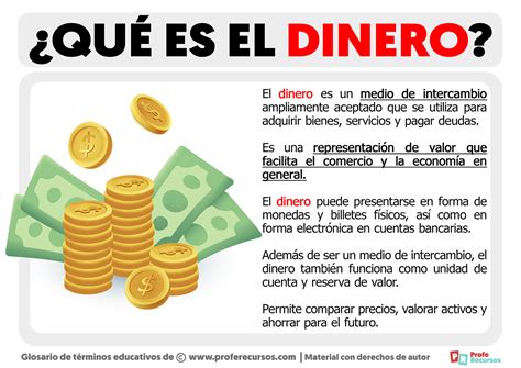 que es el dinero