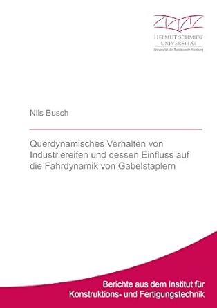 querdynamisches verhalten industriereifen fahrdynamik gabelstaplern Epub