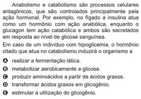 questões de enem biologia