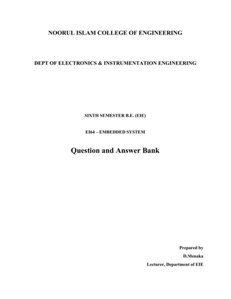 question and answer bank niuniv Doc