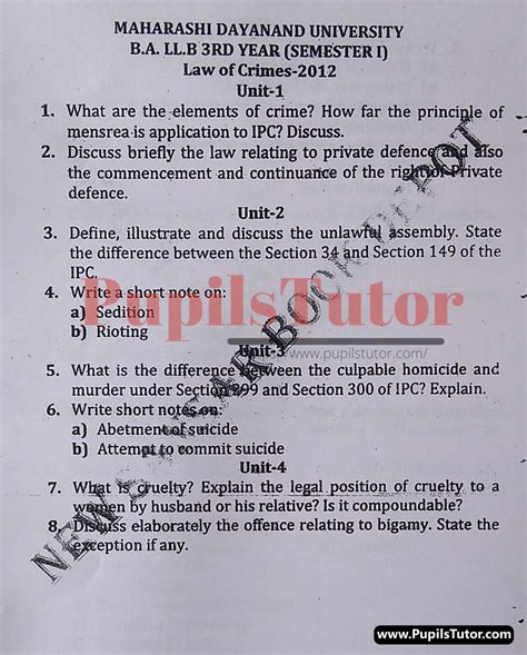 question paper 2012 mdu Reader