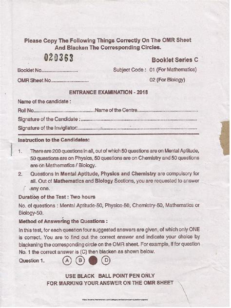 question paper for ouat Epub