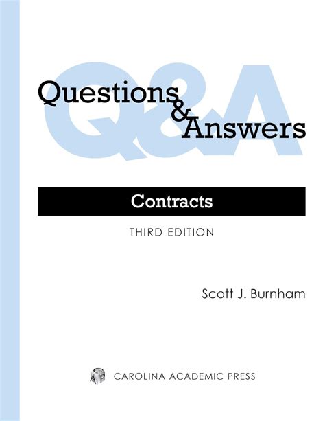 questions and answers contracts PDF