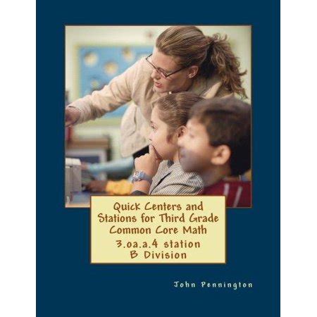 quick centers and stations thrid grade common core math 3 oa a 3 word problems PDF