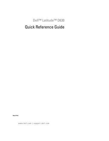 quick reference guide for a dell latitude d630 Epub