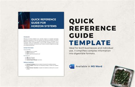 quick reference manual template pdf Doc