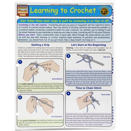 quick study reference guide learning to crochet quickstudy home Reader
