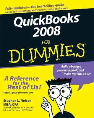 quickbooks 2008 for dummies Reader