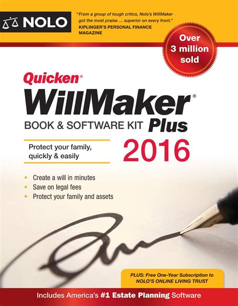 quicken willmaker plus 2016 edition book and software kit Kindle Editon